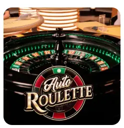 Auto Roulette wheel at Luckystart Casino for playing automated games.