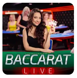 Live Baccarat game at Luckystart Casino to play with a real dealer.
